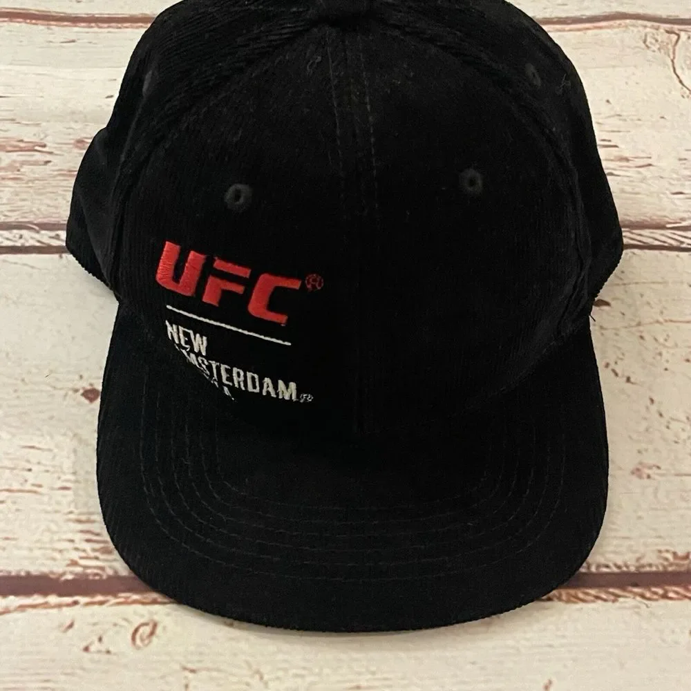 UFC New Amsterdam Vodka Corduroy Hat‎ Snapback Black Raymaco Caps